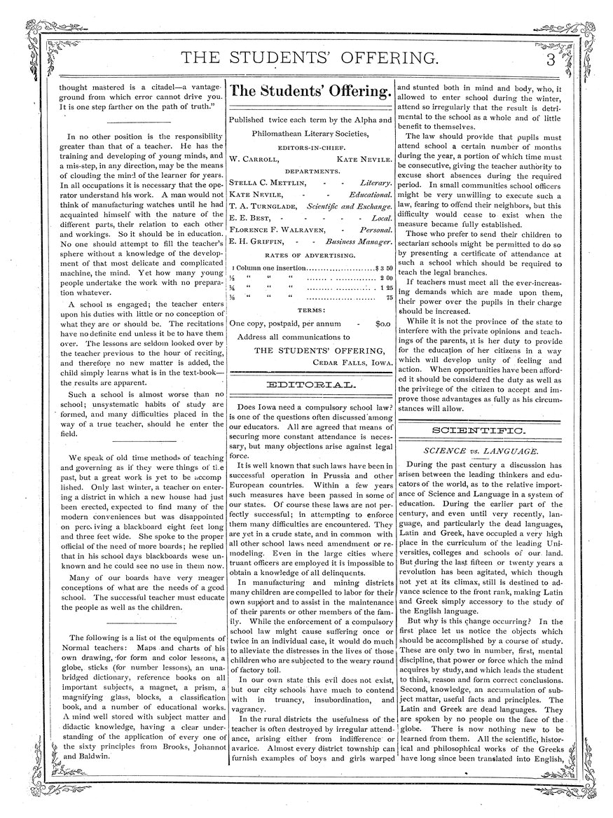 Scan of 17.01.01.01 Vol. 7, Ser. 1, Num. 30, Page 3 Archival Scanned Page with Text
