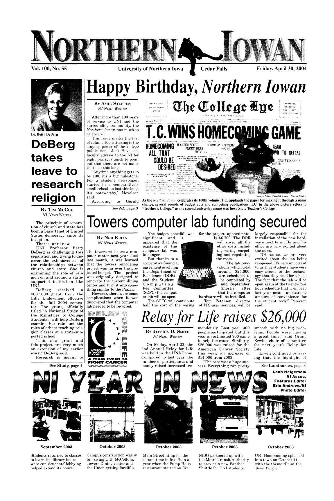 Scan of 17.01.01.04 Vol. 100, Ser. 1, Num. 55, Page 1 Archival Scanned Page with Text