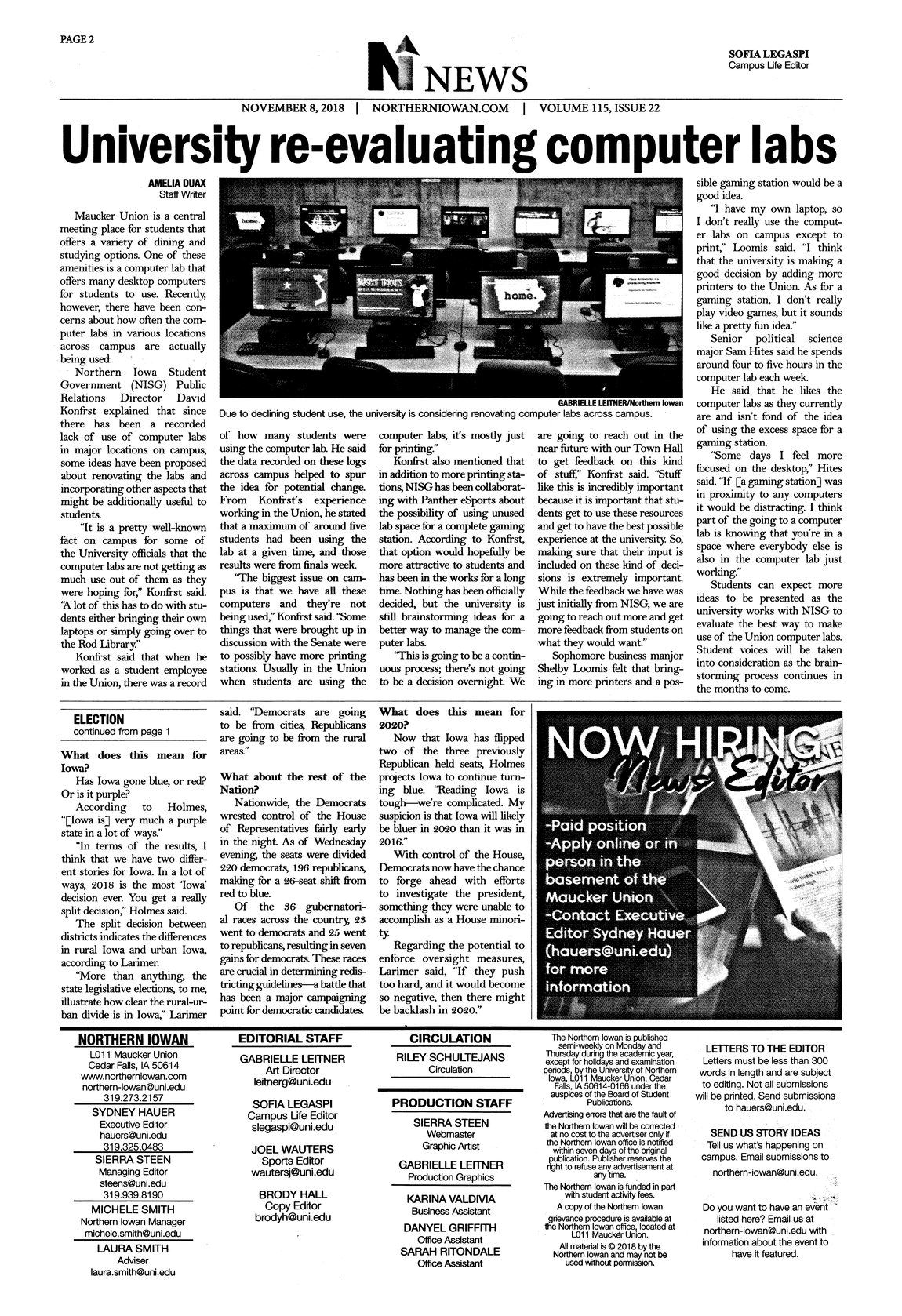 Scan of 17.01.01.04 Vol. 115, Ser. 1, Num. 22, Page 2 Archival Scanned Page with Text