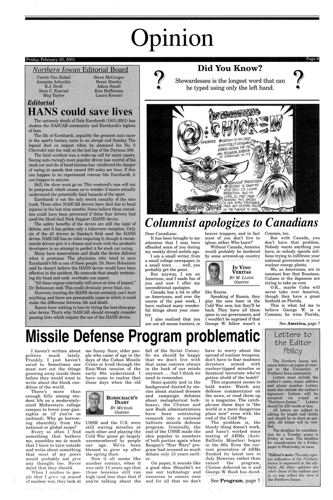 Scan of 17.01.01.04 Vol. 97, Ser. 1, Num. 40, Page 6 Archival Scanned Page with Text